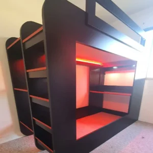 camarote gamer con escritorio