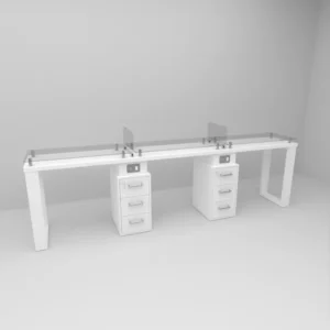 mesa de manicura triple