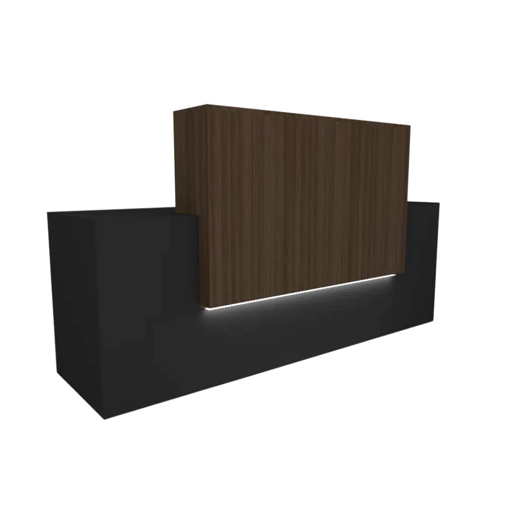 recepcion con luz led